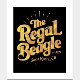 Distressed The Regal Beagle Santa Monica, Ca Posters and Art